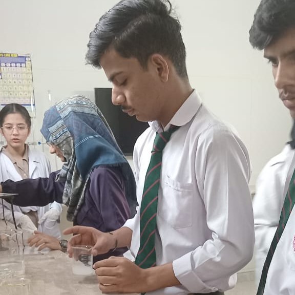 CCST students working in chemistry lab